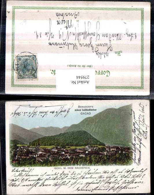 279544,Bad Ischl Totale m. d. Dachstein Bergkulisse