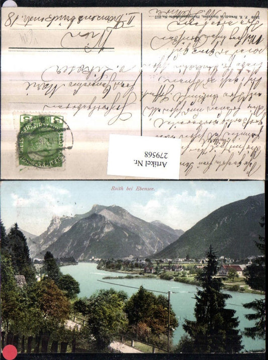 279568,Roith b. Ebensee Bergkulisse pub F. E. Brandt 217
