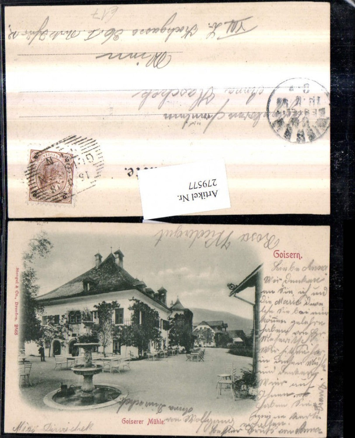 279577,Goisern Goiserer Mühle Brunnen Gartenterrasse pub Stengel & Co 2568