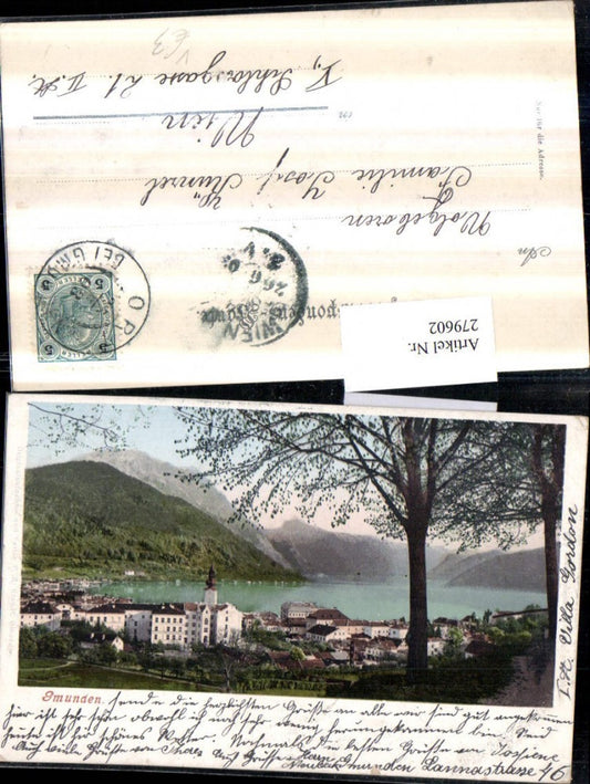 279602,Gmunden Totale Bergkulisse pub F. E. Brandt 426