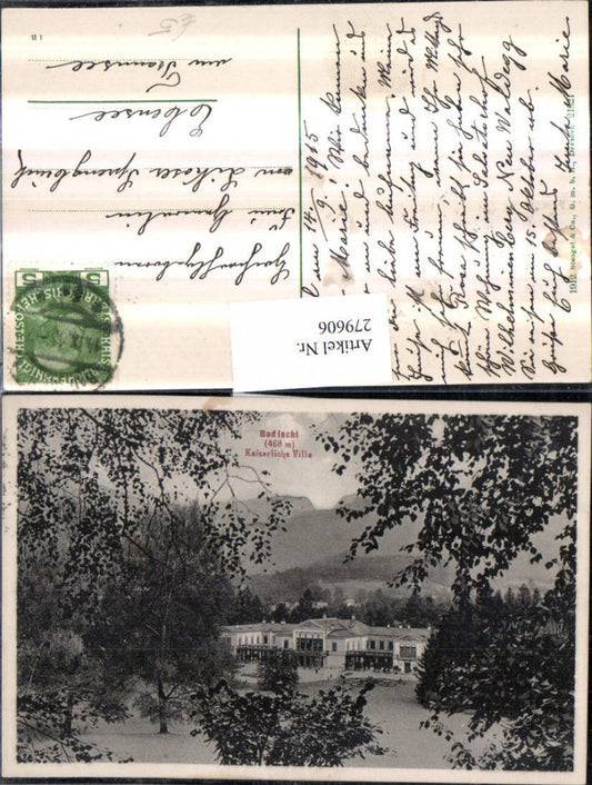 279606,Bad Ischl Kaiserliche Villa