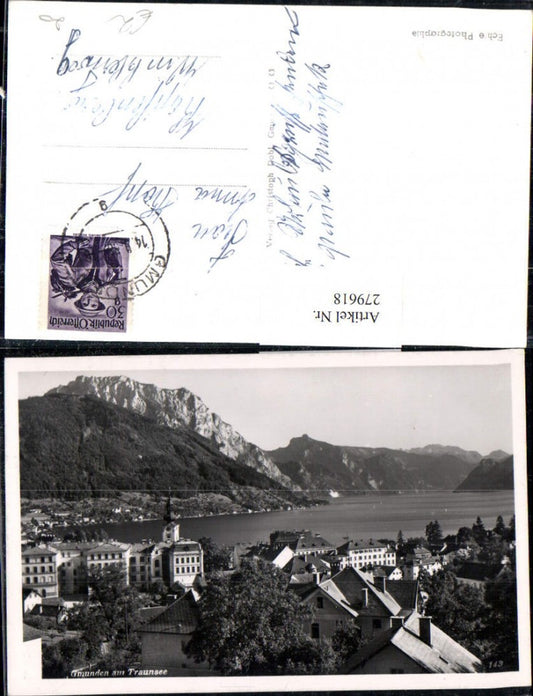279618,Gmunden am Traunsee Totale Bergkulisse