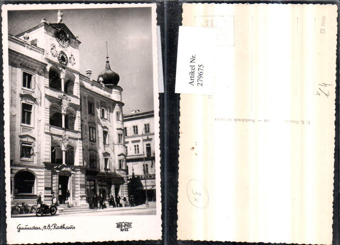 279675,Gmunden Rathaus pub F. E. Brandt 9763