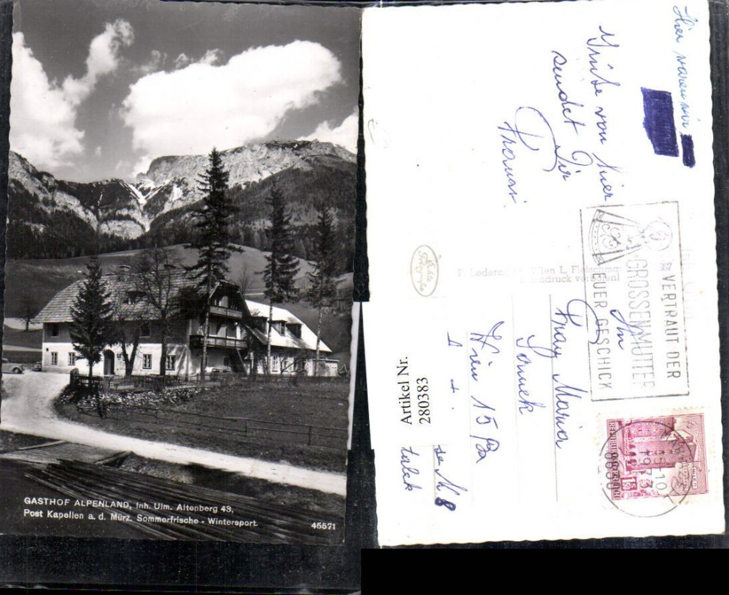 Alte Ansichtskarte – Old Postcard