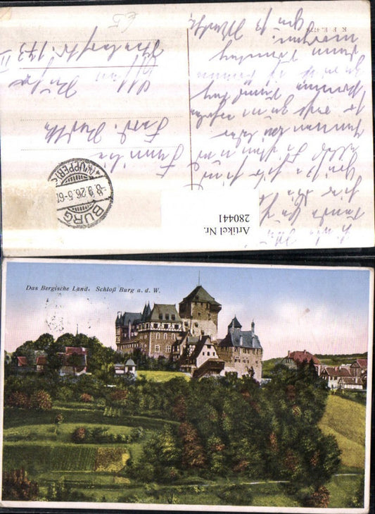 280441,Das Bergische Land Schloss Burg an d. Wupper Solingen