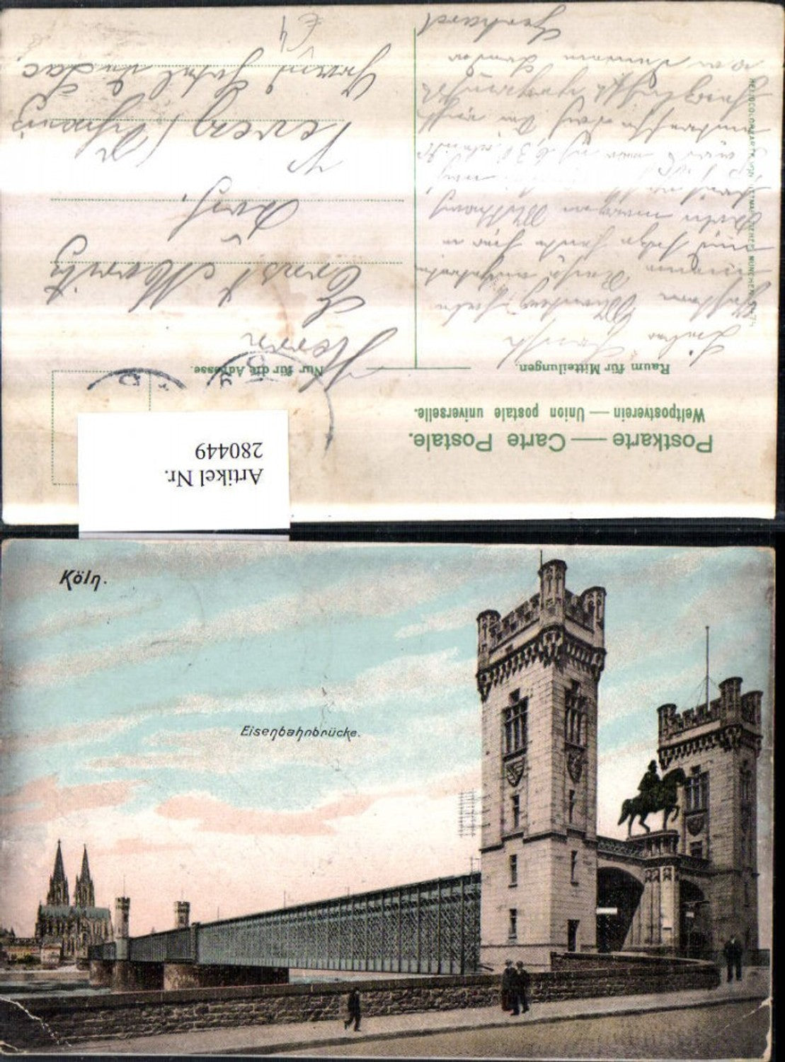 280449,Köln am Rhein Eisenbahnbrücke Brücke Dom Kirche pub Ottmar Zieher 5474