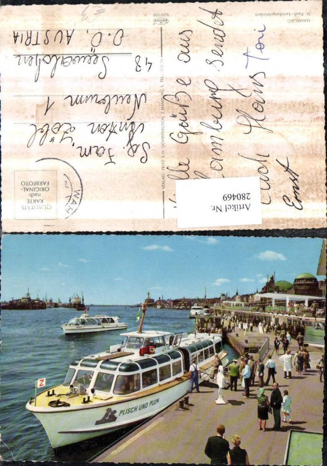 280469,Hamburg St. Pauli-Landungsbrücken Boote Plisch und Plum