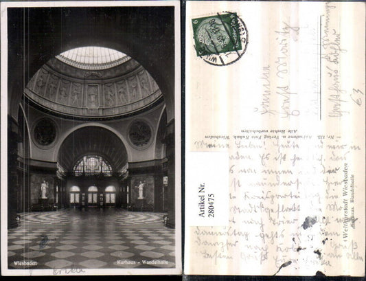 280475,Wiesbaden Kurhaus Wandelhalle Innenansicht