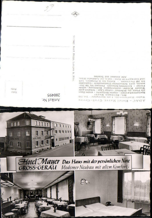 280495,Groß-Gerau ADAC Hotel Mayer Mehrbildkarte