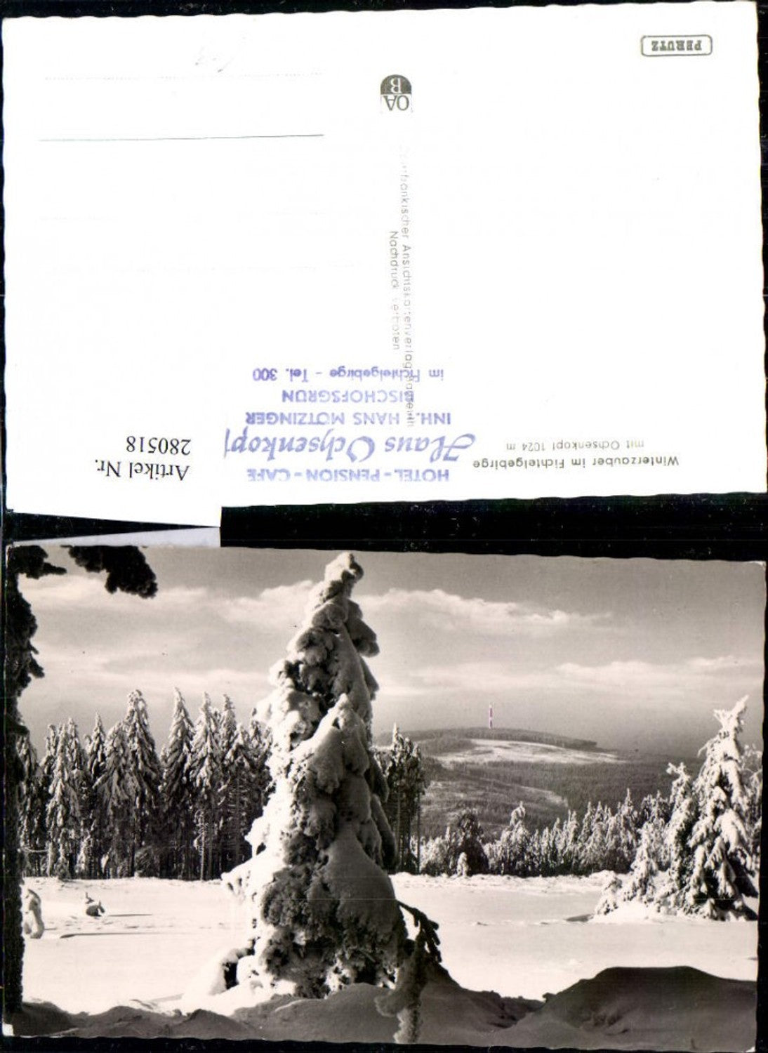 280518,Fichtelgebirge m. Ochsenkopf Winterlandschaft