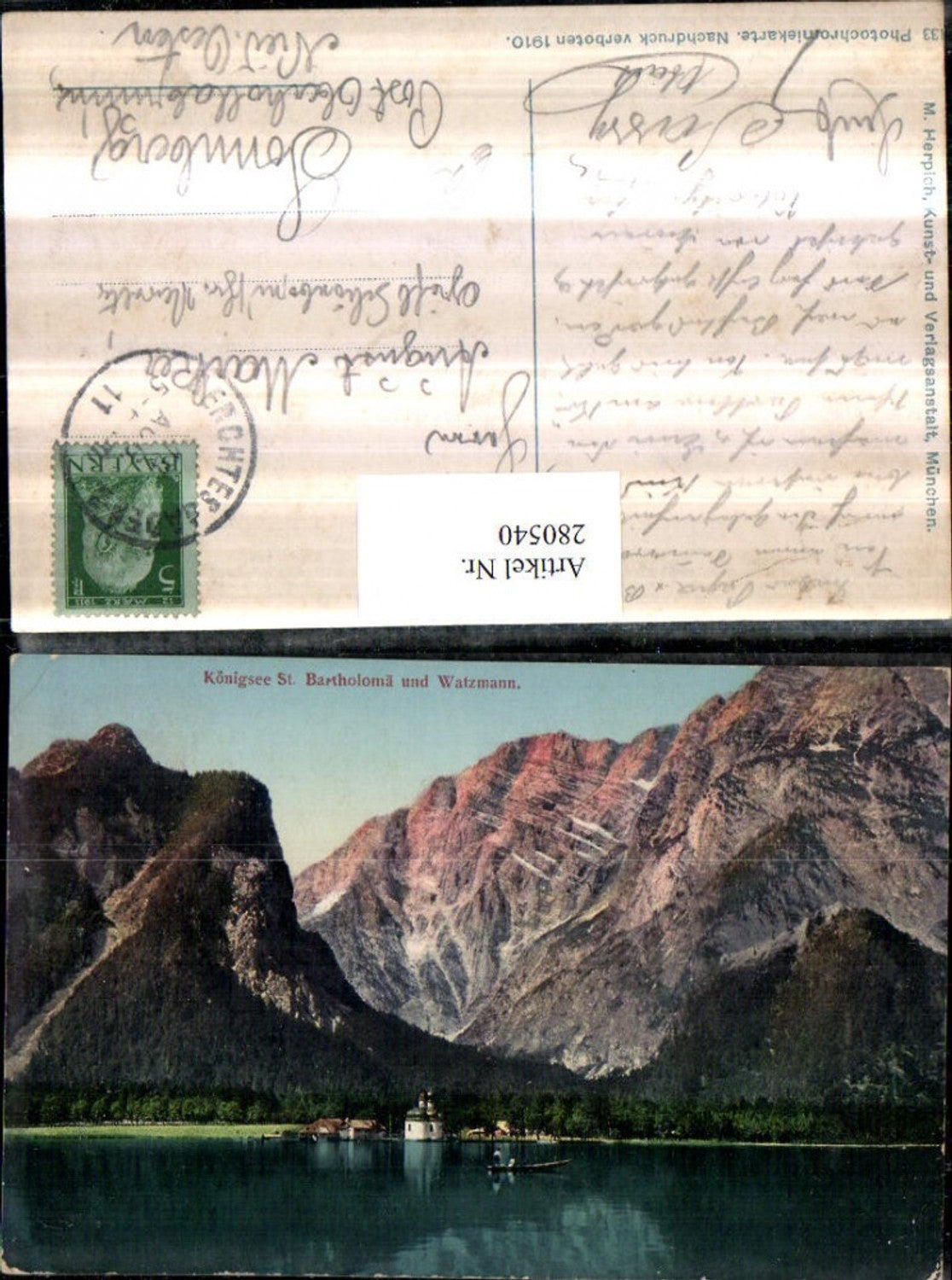 280540,Königssee St. Bartholomä u. Watzmann Bergkulisse