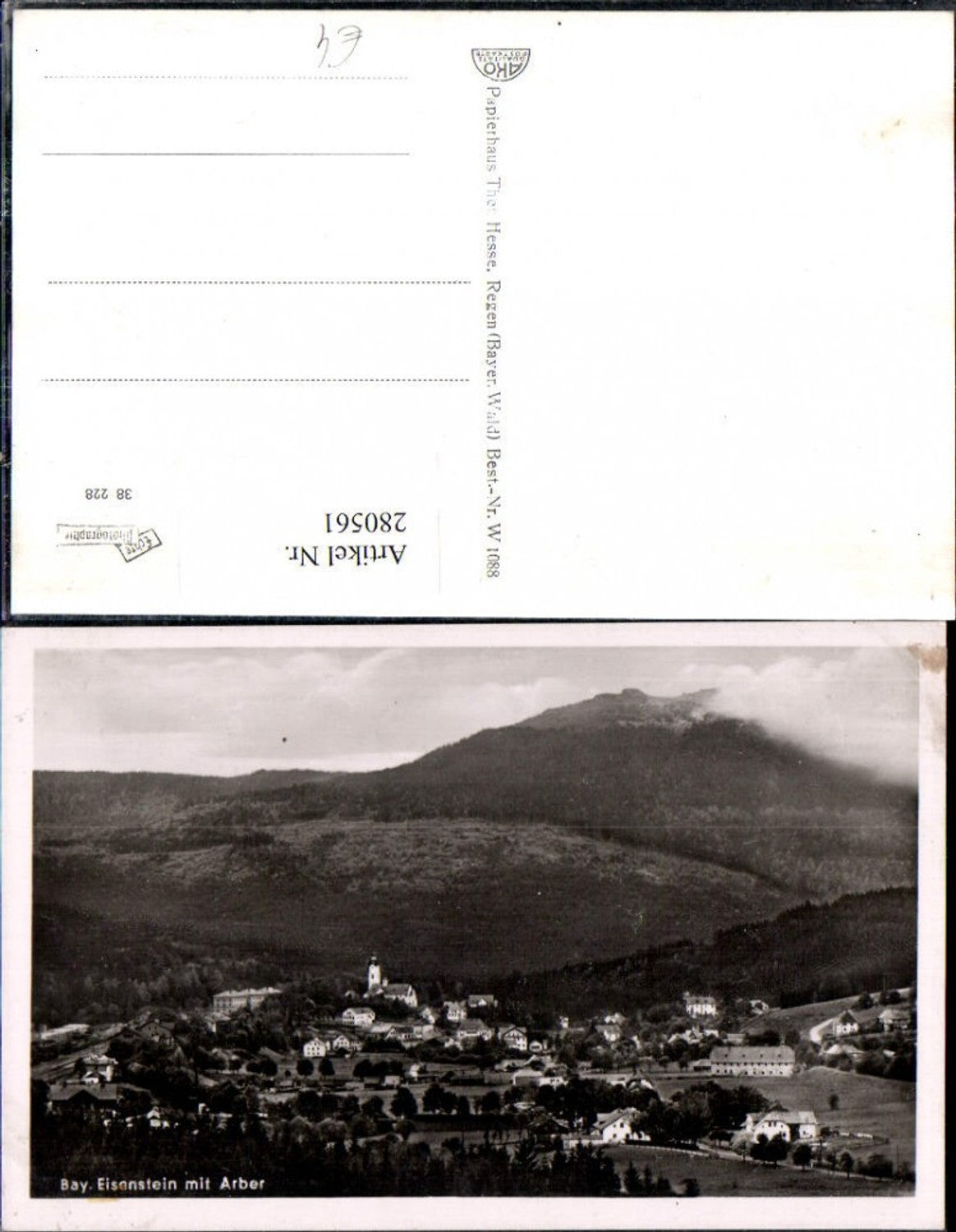 280561,Bayerisch Eisenstein Totale m. Arber