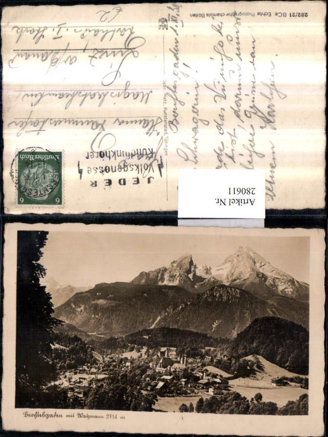 280611,Berchtesgaden Totale m. Watzmann Bergkulisse