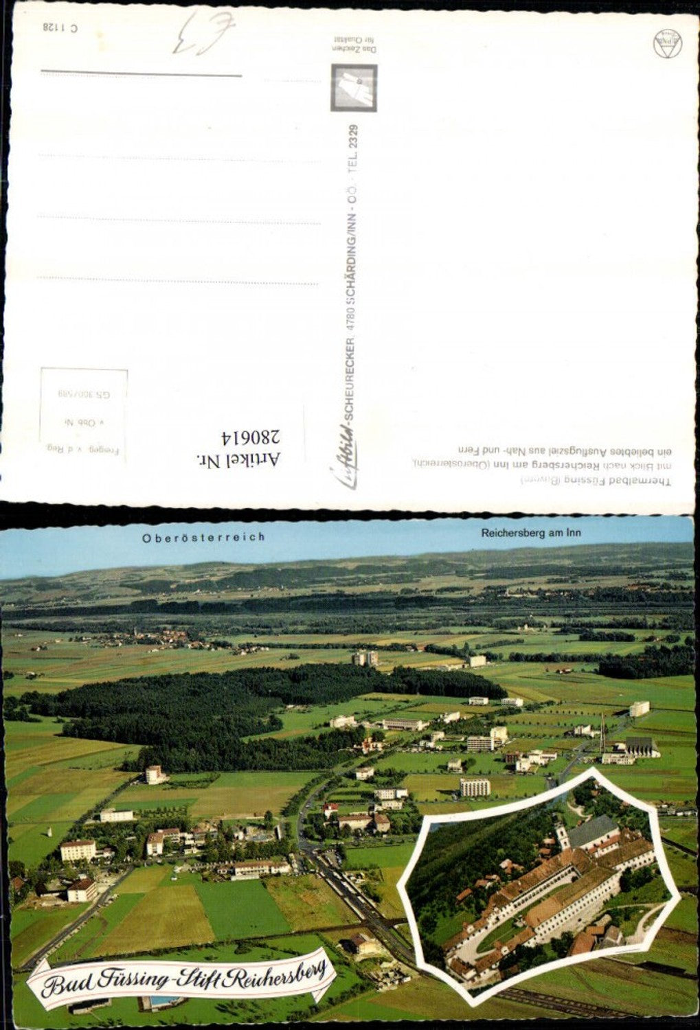 280614,Bad Füssing Totale u. Stift Reichersberg Mehrbildkarte