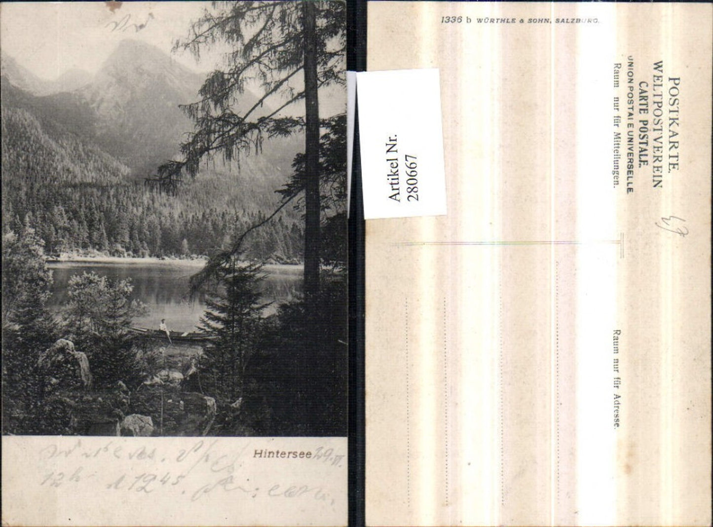 280667,Hintersee See Bergkulisse b. Ramsau Berchtesgaden