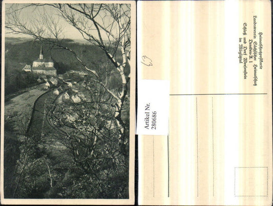 280686,Schoss und Dorf Weesenstein im Müglitztal