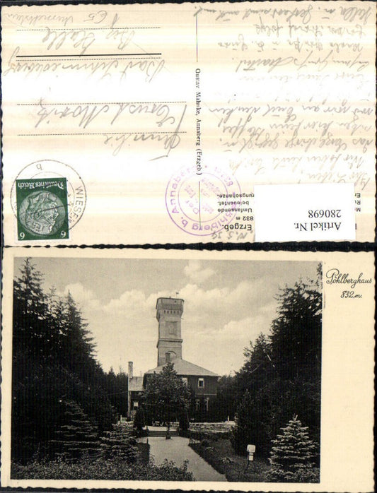 280698,Pöhlberghaus Pöhlberg b. Annaberg im Erzgebirge Aussichtsturm