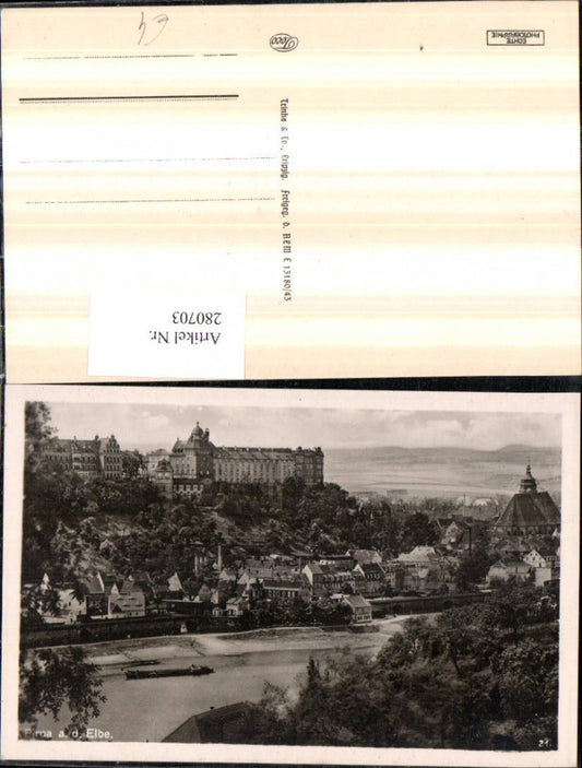 280703,Pirna an d. Elbe Totale m. Schloss