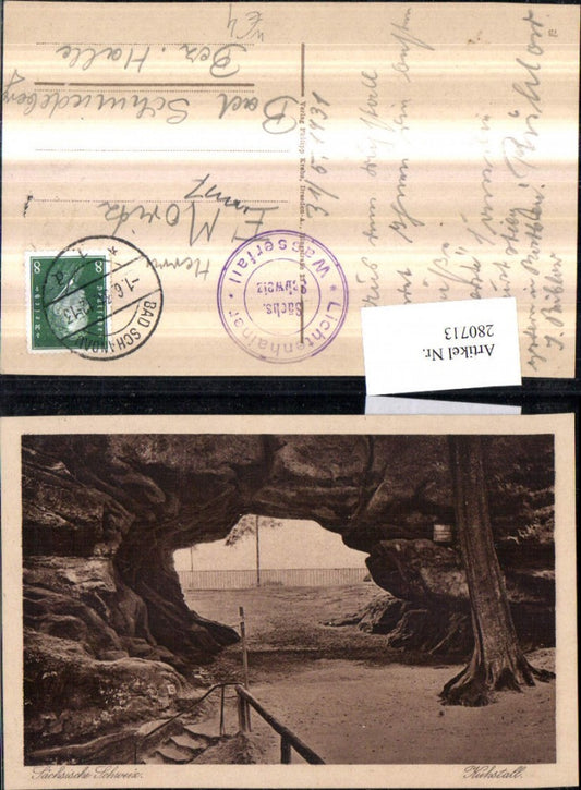 280713,Sächsische Schweiz Kuhstall Felsen b. Bad Schandau