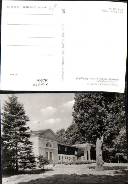 280766,Kohren-Sahlis Rüdigsdorf Schwind-Pavillon im Park
