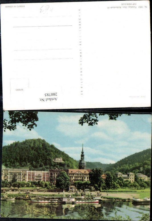 280785,Bad Schandau Teilansicht Dampfer pub VEB 65/5293