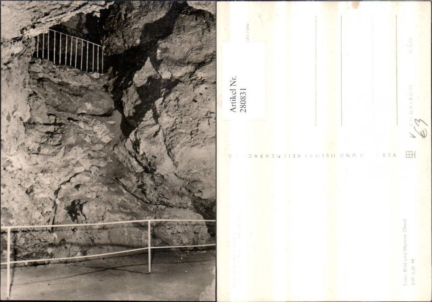 280831, Bad Liebenstein Altensteiner Höhle Musikplatz pub VEB 11/4322