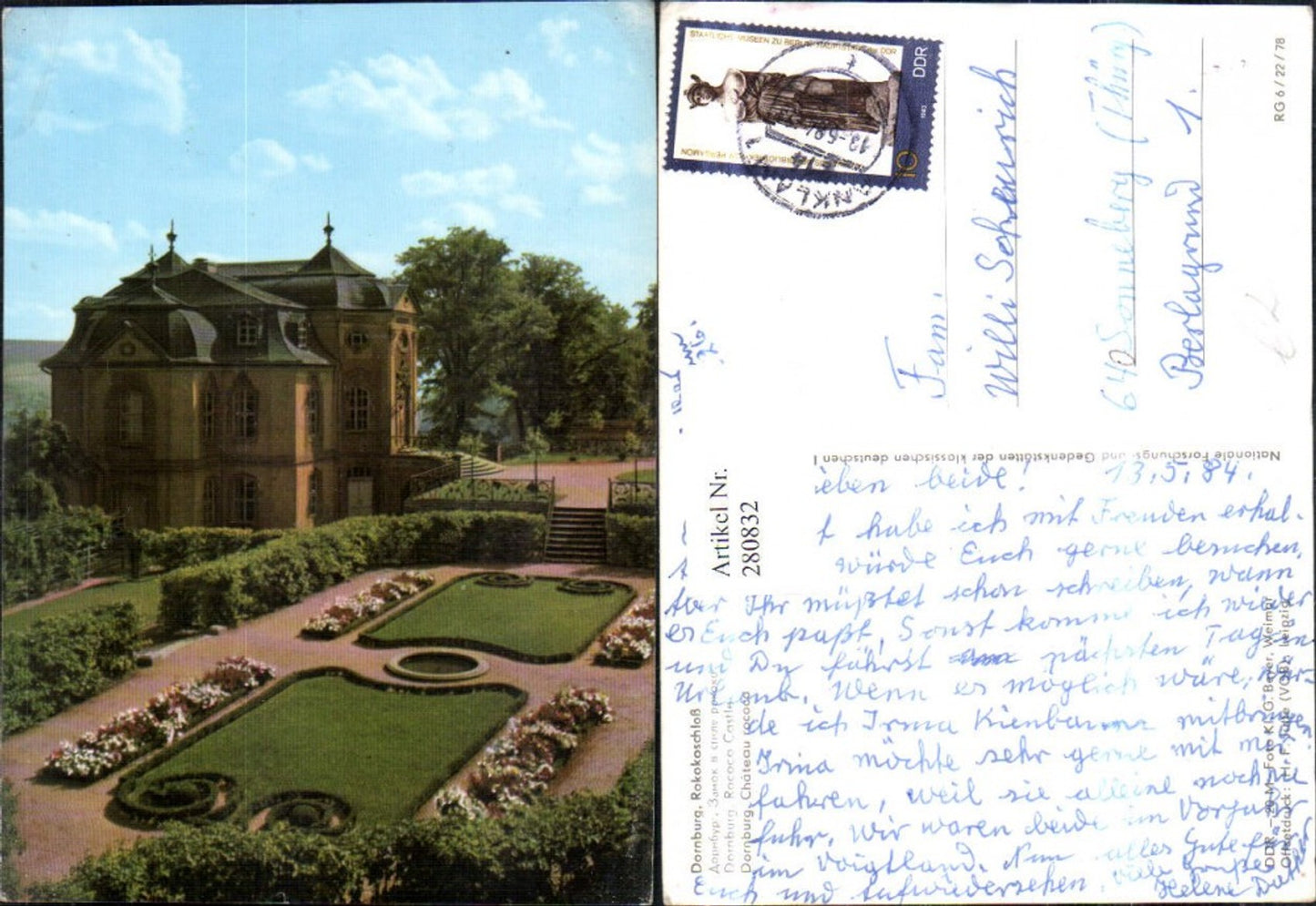 280832,Dornburg Rokokoschloss Schloss