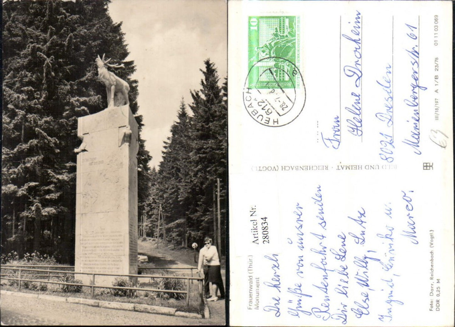 280834, Frauenwald in Thuringia Monument Memorial