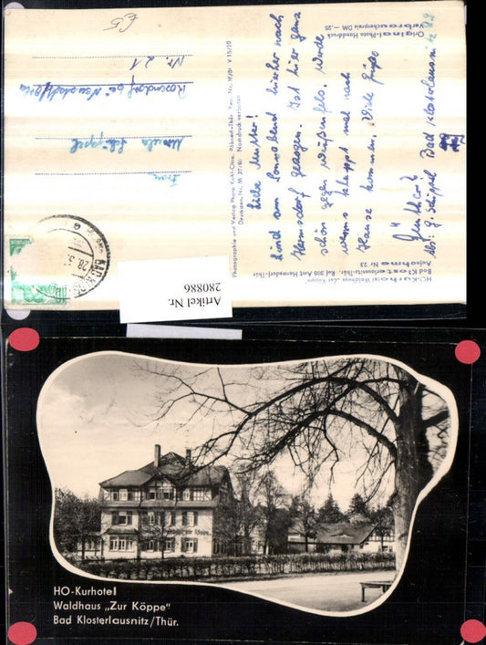280886, Bad Klosterlausnitz HO-Kurhotel Waldhaus Zur Köppfe