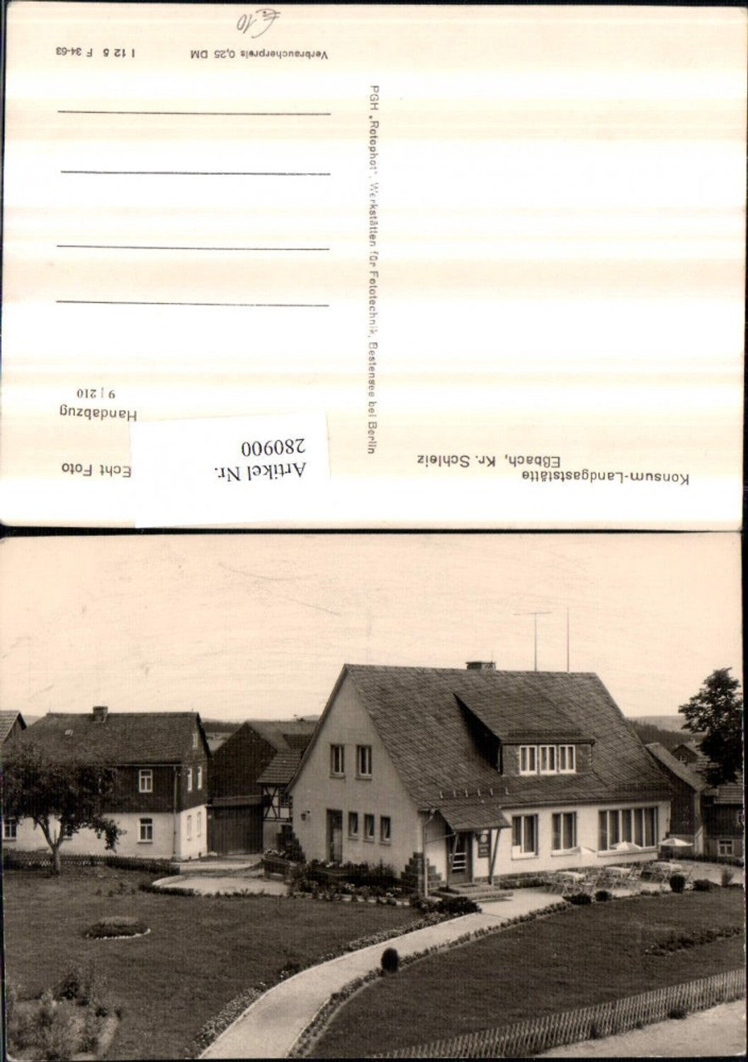 280900,Eßbach Konsum-Landgaststätte Hausansicht