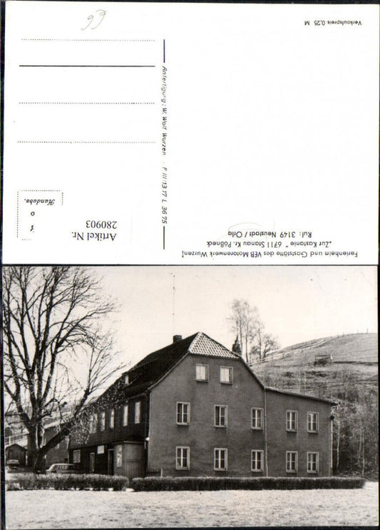 280903, Stanau near Neustadt, Holiday home and restaurant of the VEB Motorenwerk Wurzen, Zur Kastanie