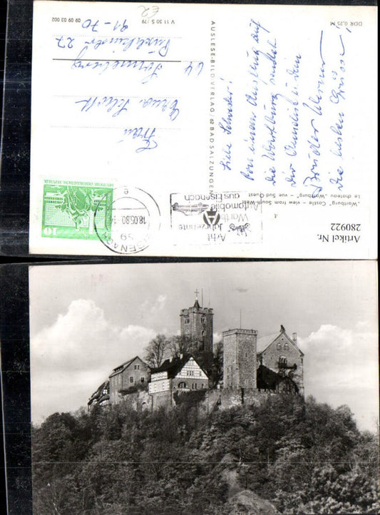 280922, Eisenach Wartburg from the southwest