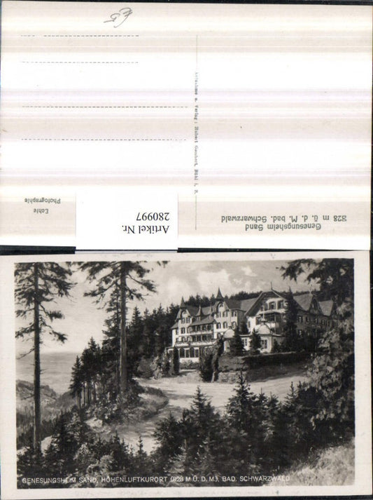 280997, Black Forest Convalescent Home Sand