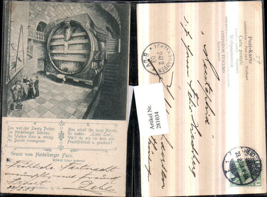281034, Heidelberg Heidelberg Barrel Text Saying