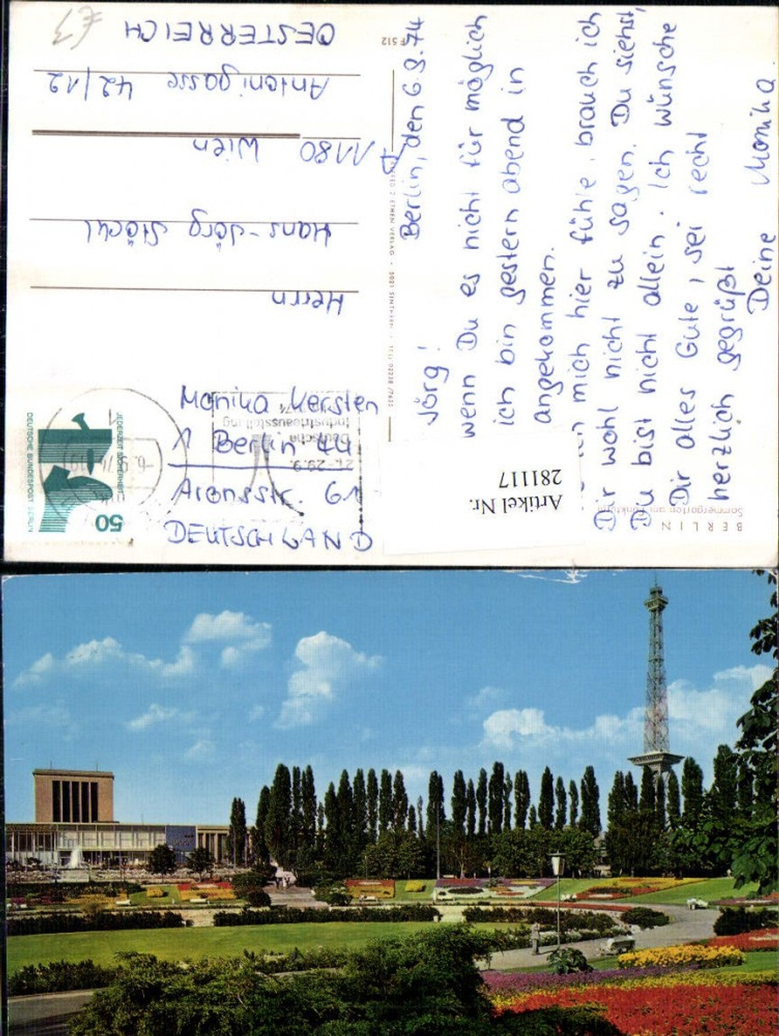 281117,Berlin Sommergarten am Funkturm Blumenwiese