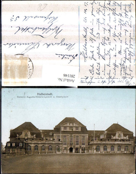 281146,Halberstadt Kaiserin Augusta-Viktoria-Lyceum u. Oberlyceum