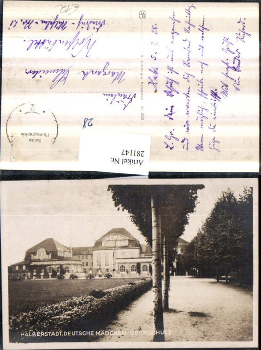 281147,Halberstadt Deutsche Mädchen-Oberschule