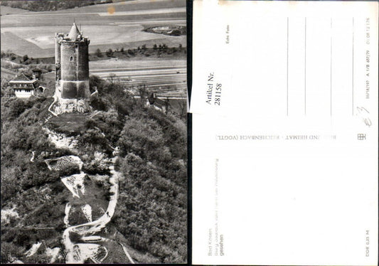 281158,Bad Kösen Burg Saaleck vom Turm der Rudelsburg