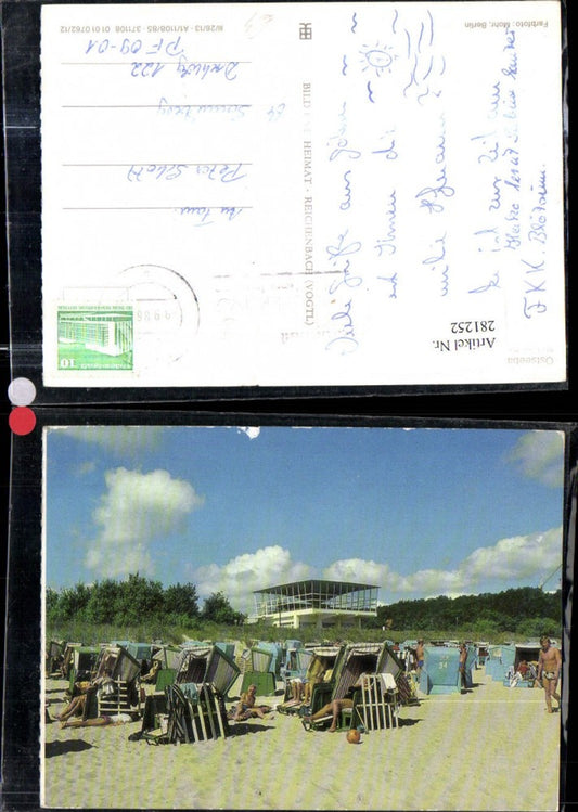 281252,Ostseebad Baabe auf Rügen Blick zur Gaststätte Inselparadies Strandleben
