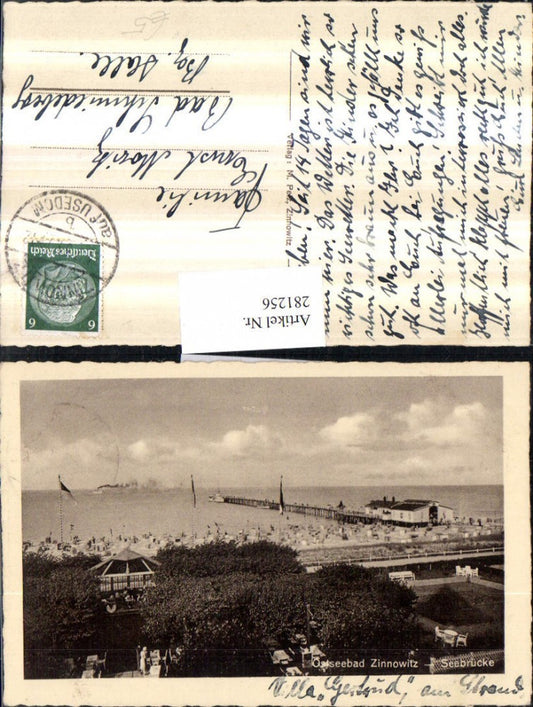 281256,Ostseebad Zinnowitz Seebrücke Strand