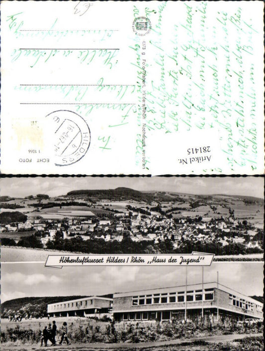 281415,Hilders Rhön Totale Haus der Jugend Gebäude Mehrbildkarte