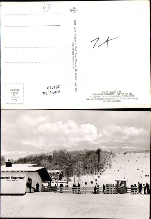 281419,Willingen Waldeck Berghof Schran Talstation Sonnenlift Winterbild