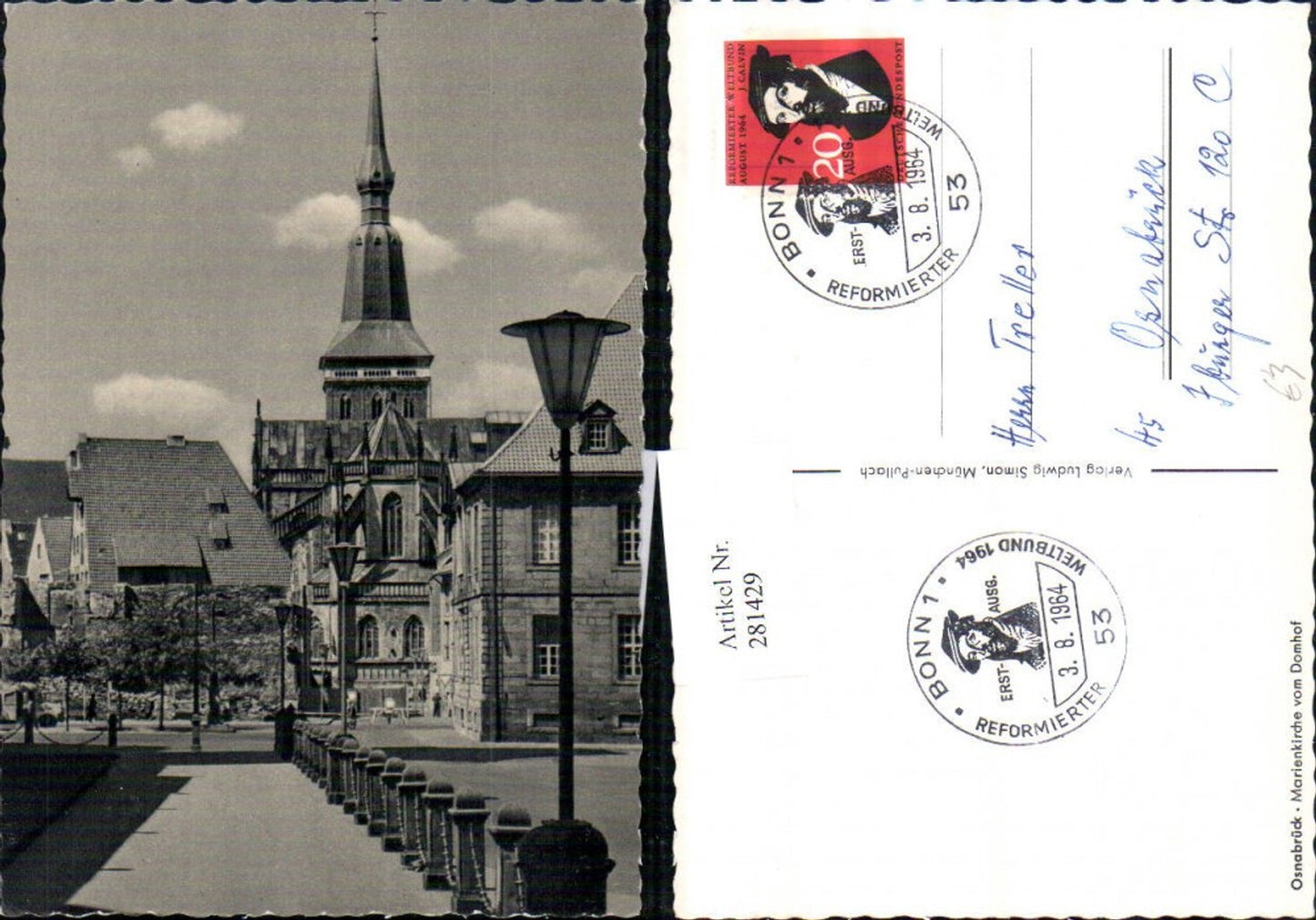 281429,Osnabrück Marienkirche Kirche vom Domhof