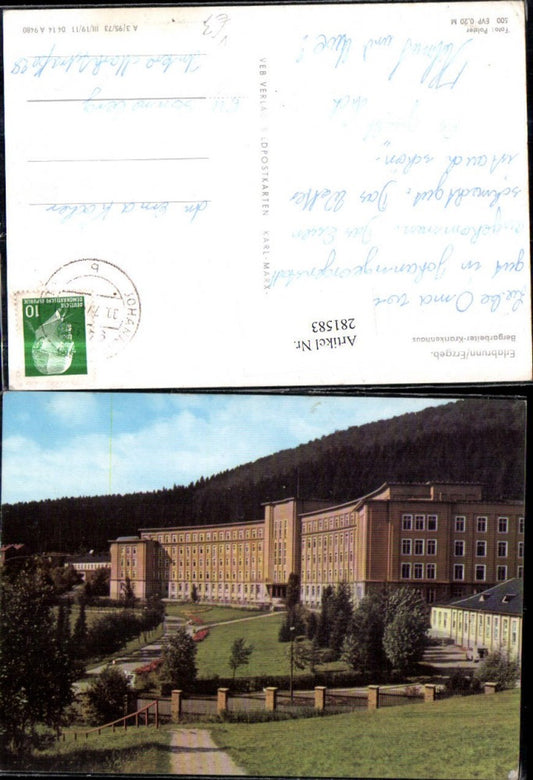 281583,Erlabrunn im Erzgebirge Bergarbeiter-Krankenhaus pub VEB