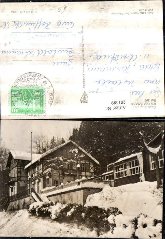 281589,Bad Schandau im Kirnitzschtal Gaststätte Waldhäusl Winterbild