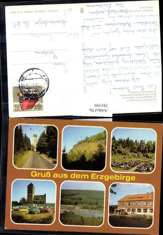 281599,Erzgebirge Pöhlberg Scheibenberg Naturtheater Berggasthaus Bärenstein Mehrbildkarte