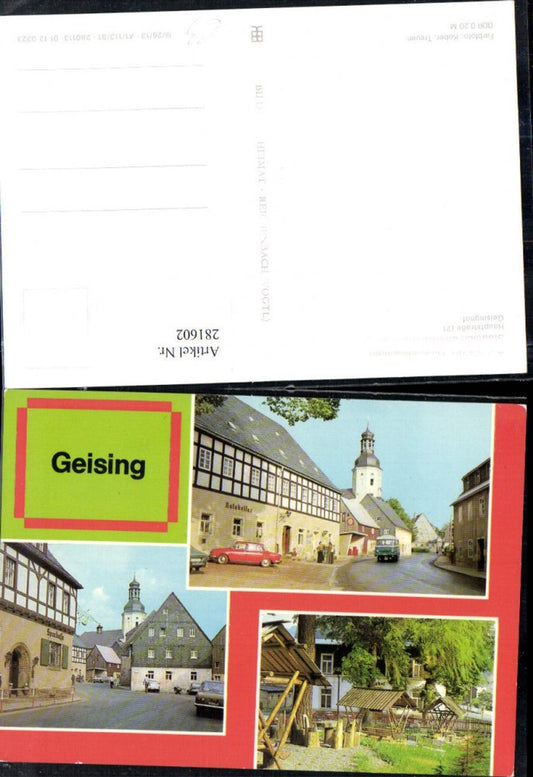 281602,Geising Hauptstraße Ratskeller Geisinghof Mehrbildkarte