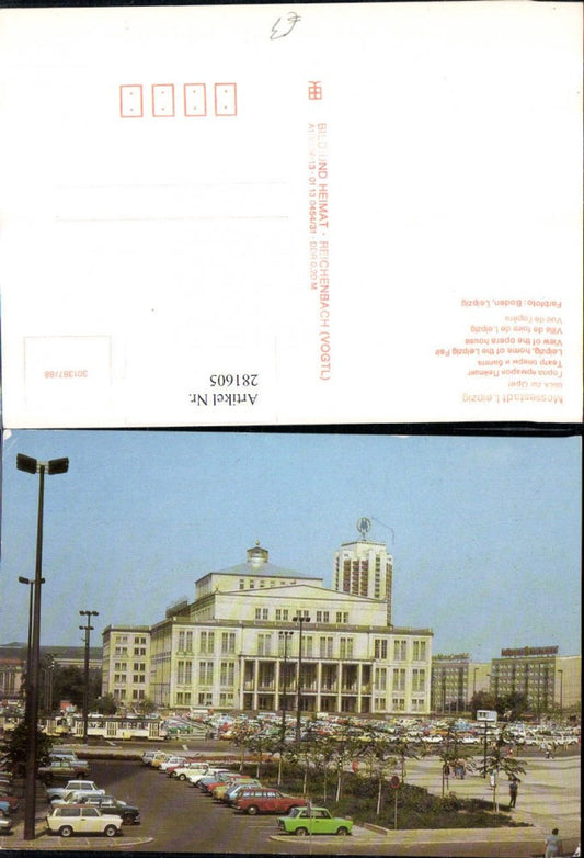 281605,Leipzig Blick zur Oper Parkplatz