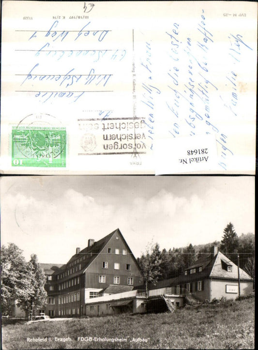 281648,Rehefeld im Erzgebirge FDGB-Erholungsheim Aufbau