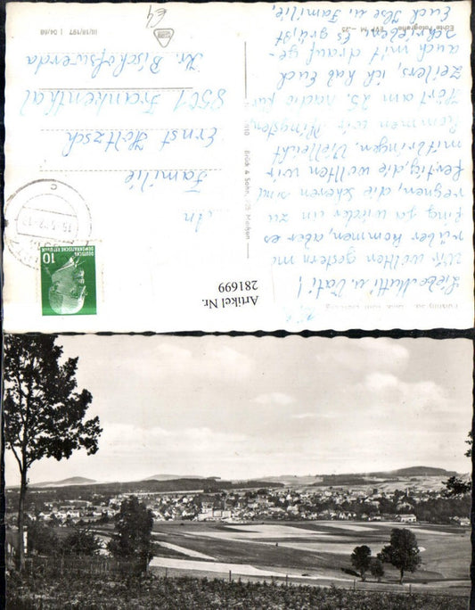 281699,Pulsnitz Totale Blick vom Eierberg